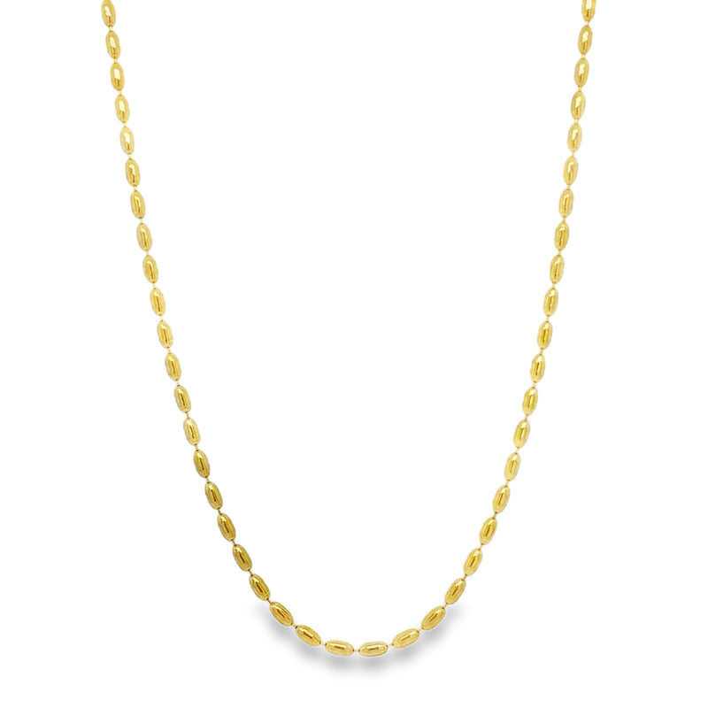GOLD PLATED STAINLESS STEEL NECKLACE  #805-00783