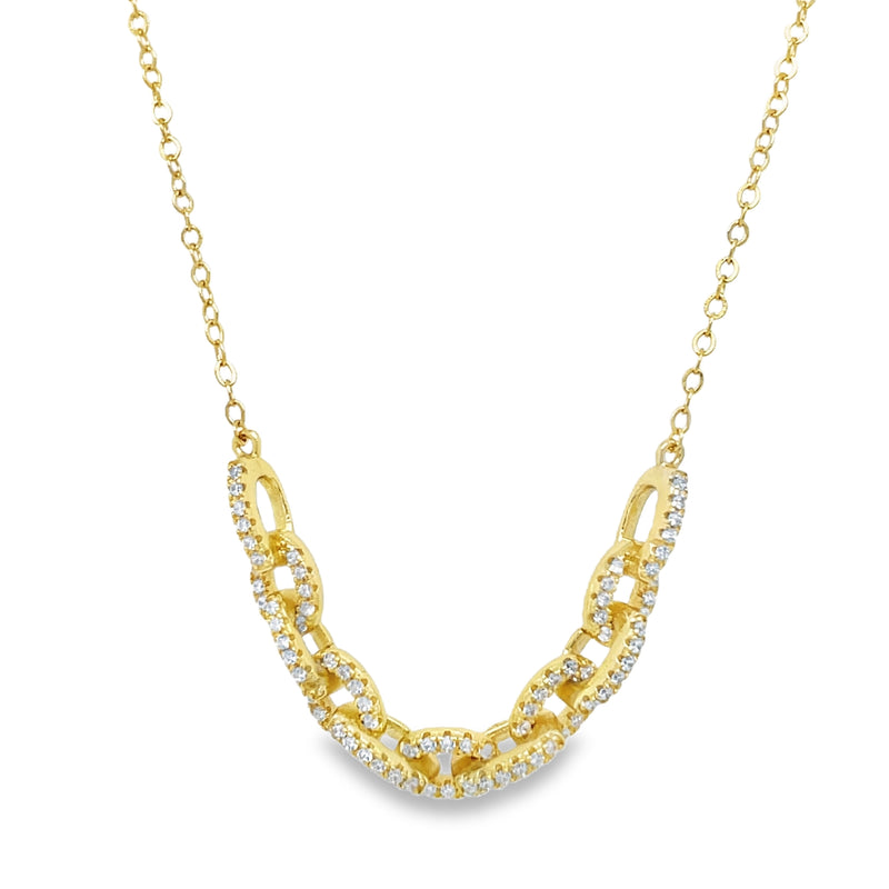 GOLD PLATED STERLING SILVER NECKLACE  3235-00175