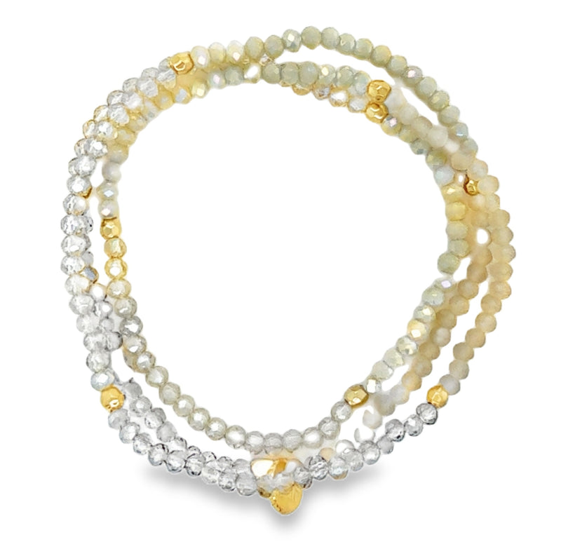 CRYSTAL BEADED BRACELET  #807-00742