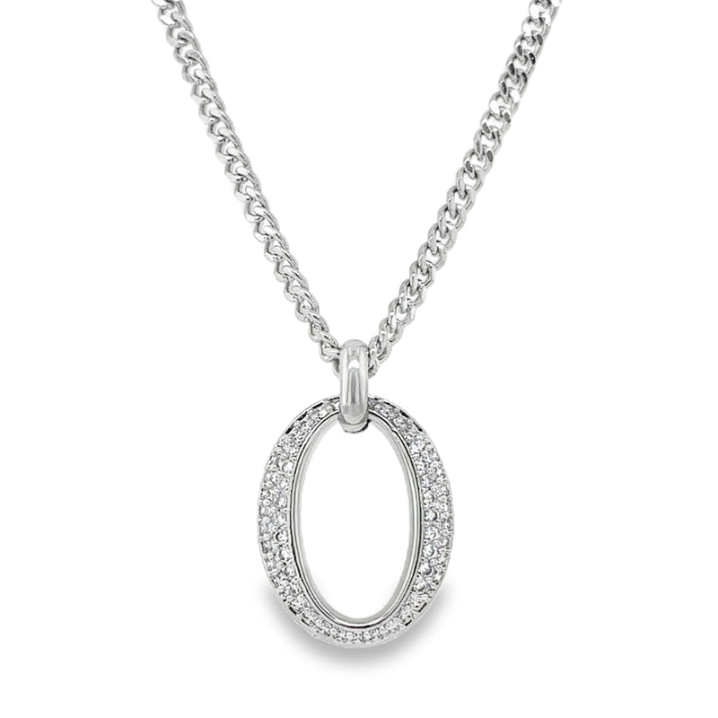 RHODIUM PLATED NECKLACE  #805-00761