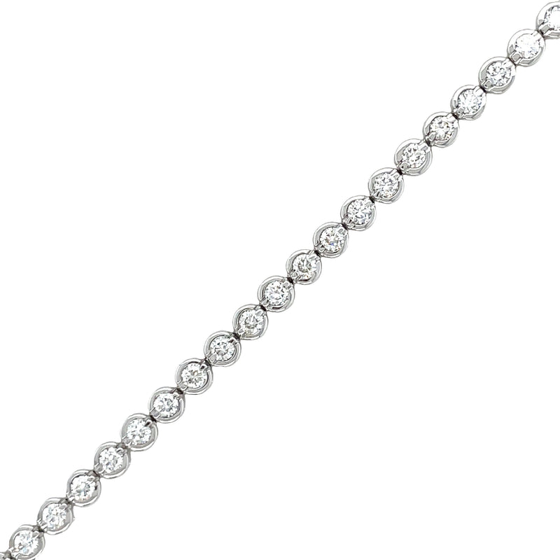 14K WHITE GOLD DIAMOND BRACELET