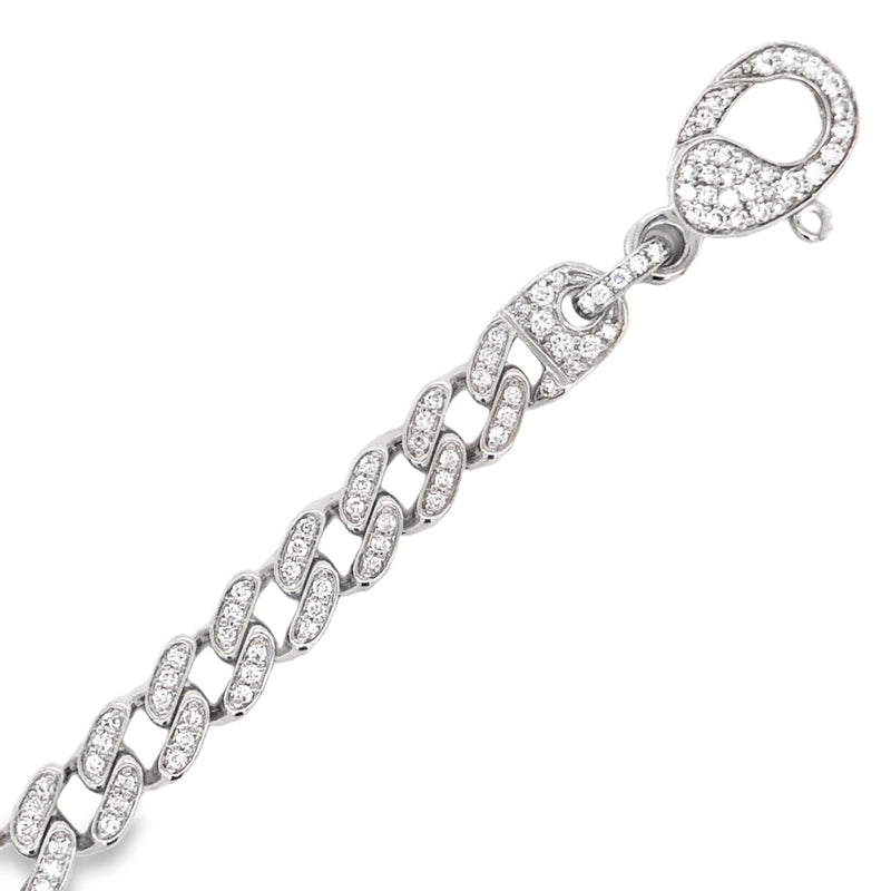 14K WHITE GOLD DIAMOND BRACELET  #170-00026