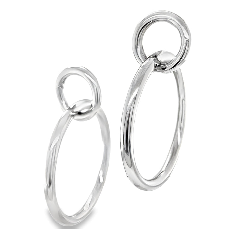 RHODIUM PLATED EARRINGS  #806-00574