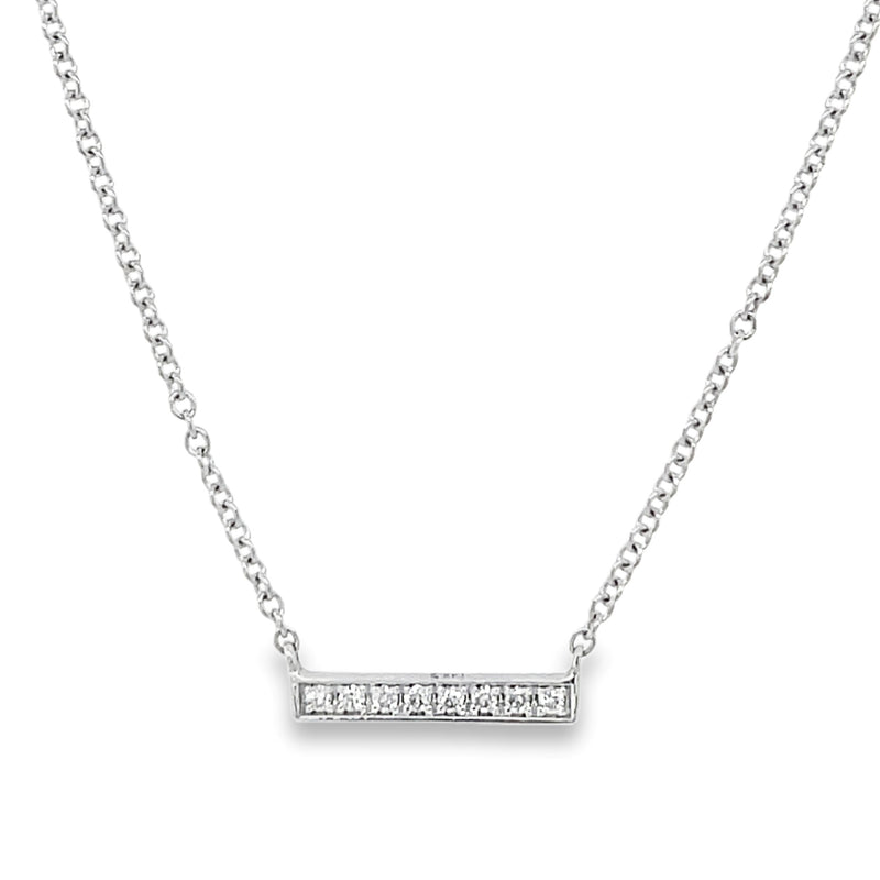 14K WHITE GOLD DIAMOND NECKLACE  #165-00150