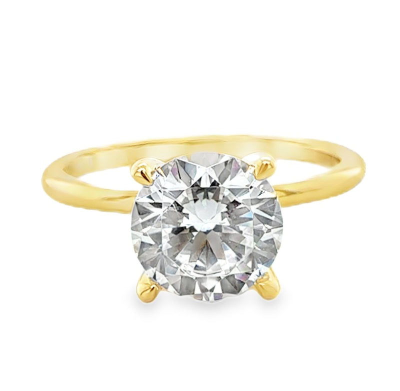14K YELLOW GOLD SEMI MOUNT RING  #140-00058