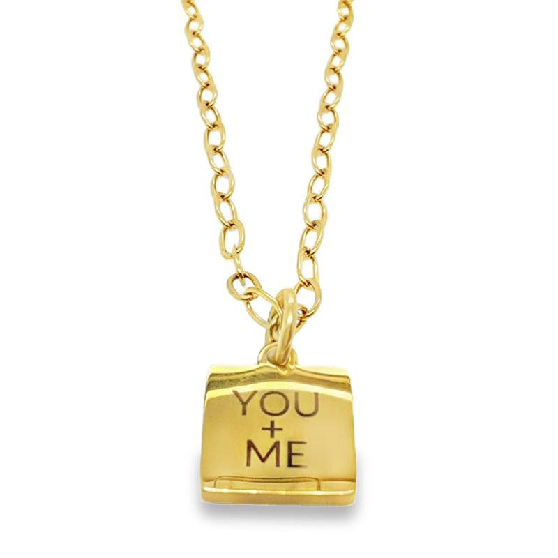 GOLD PLATED STAINLESS STEEL NECKLACE  #805-00778