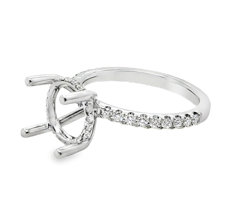 PLATINUM DIAMOND SEMI MOUNT  #100-00111