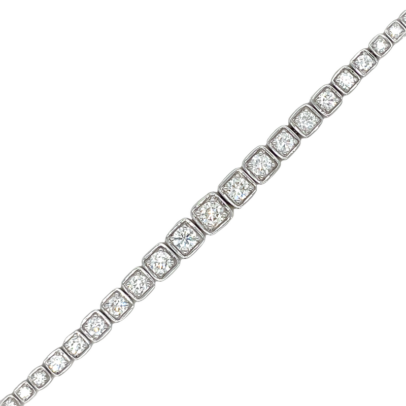 14K WHITE GOLD DIAMOND BRACELET