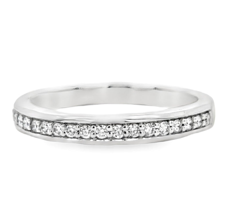 14K WHITE GOLD DIAMOND RING  #110-00050