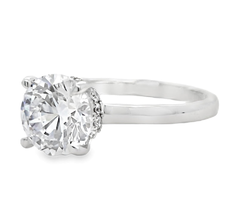 14K WHITE GOLD DIAMOND SEMI-MOUNT  #100-00038