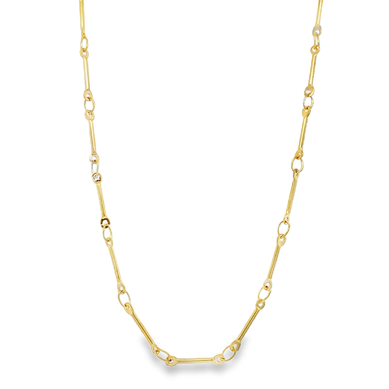 GOLD PLATED STAINLESS STEEL NECKLACE  #805-00784