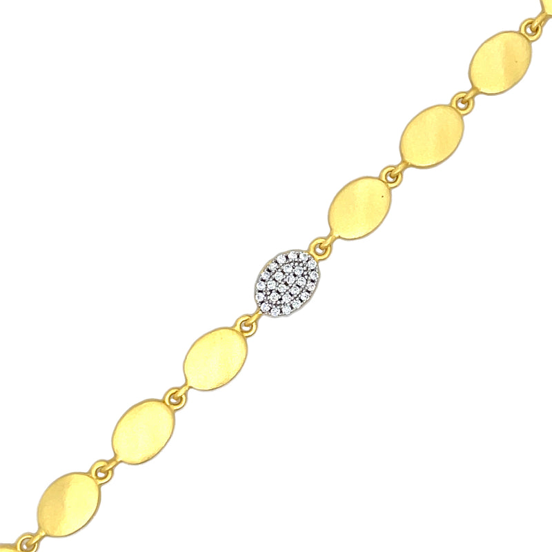 GOLD PLATED STERLING SILVER BRACELET