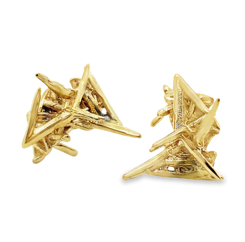 BRASS STUD EARRINGS  #806-00493