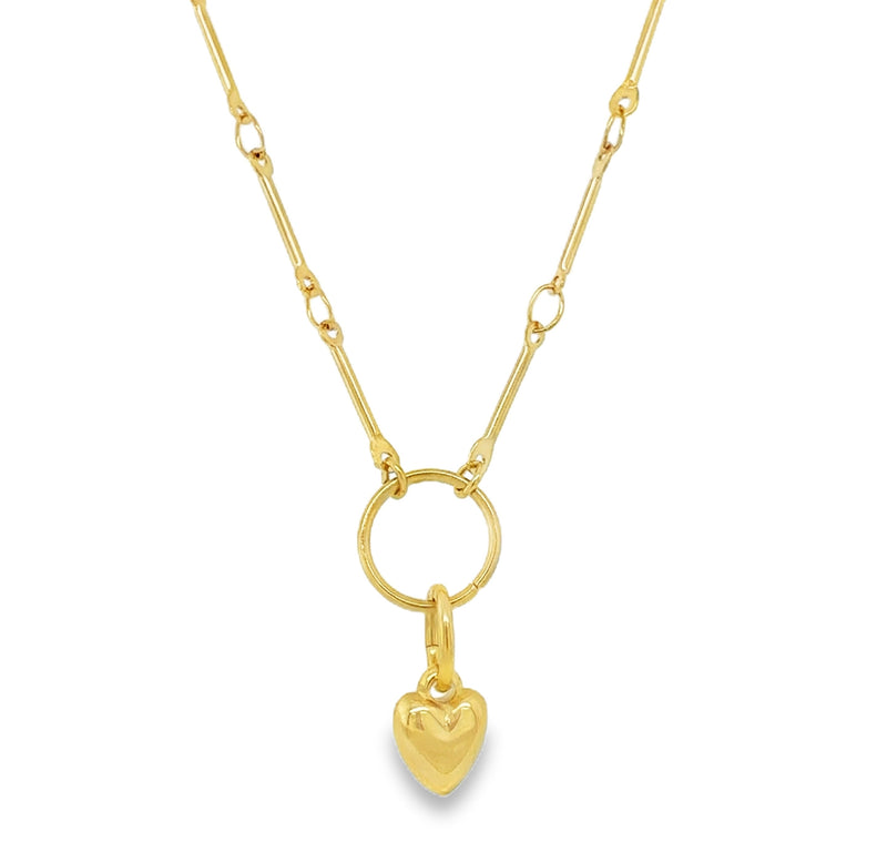 GOLD PLATED STAINLESS STEEL NECKLACE  #805-00895