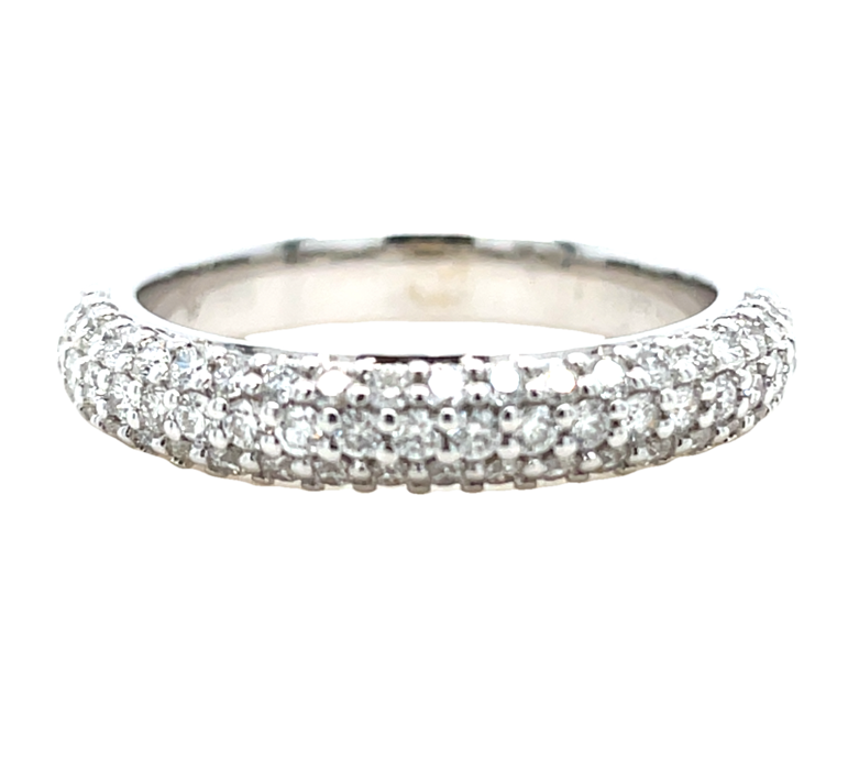 14K WHITE GOLD DIAMOND RING