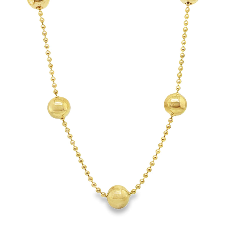 GOLD PLATED STERLING SILVER NECKLACE   #600-00291
