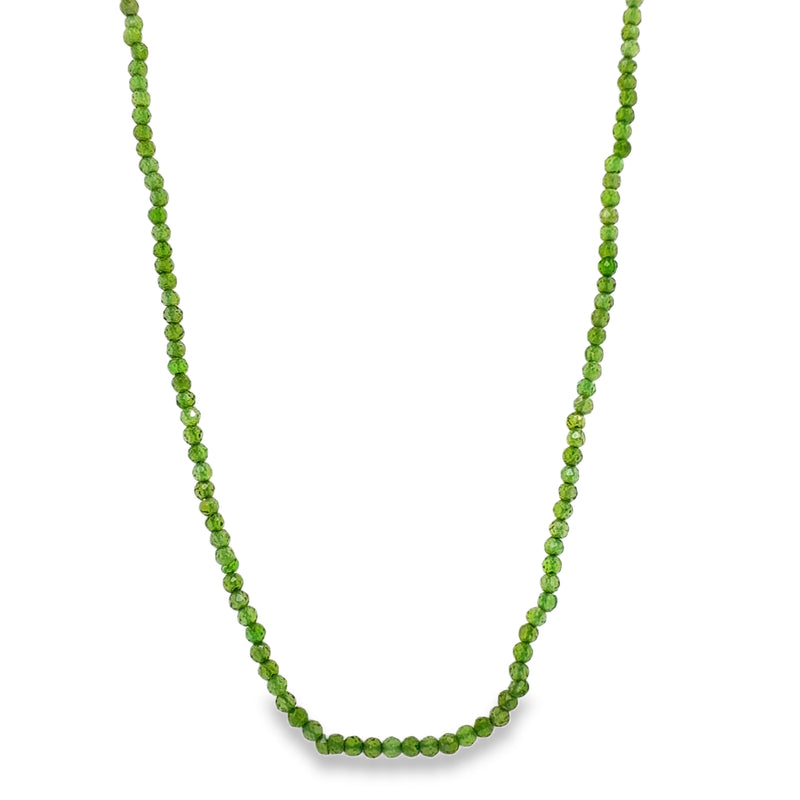 EMERALD GREEN BEADED NECKLACE  #805-00811