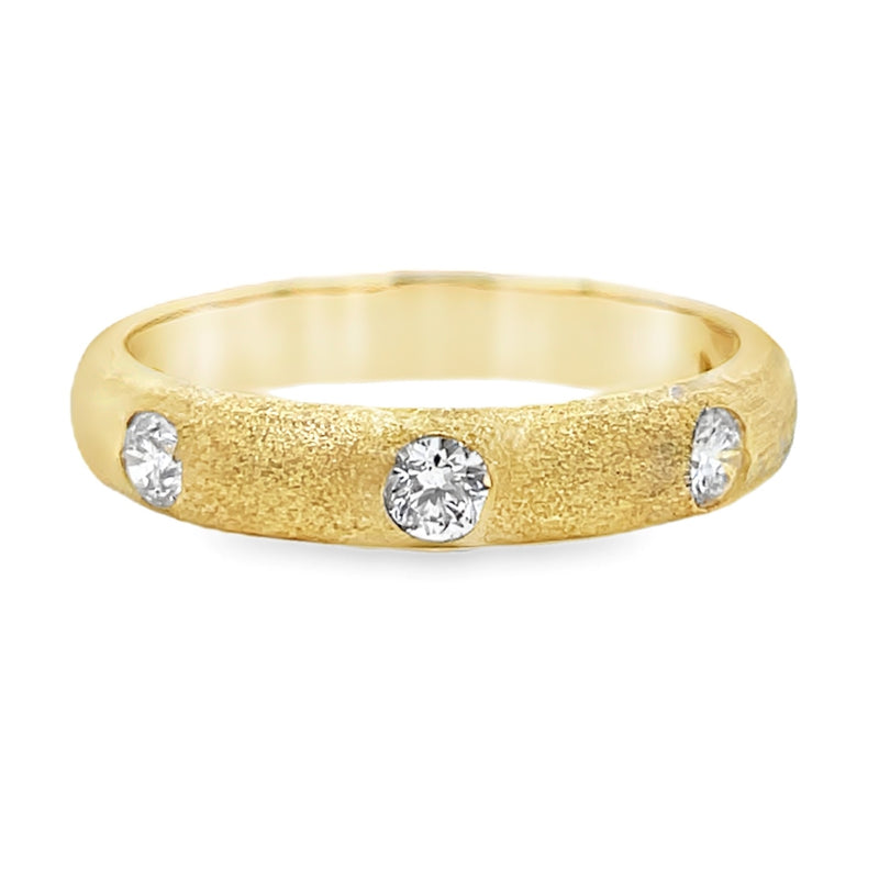 14K YELLOW GOLD DIAMOND RING  #110-00016