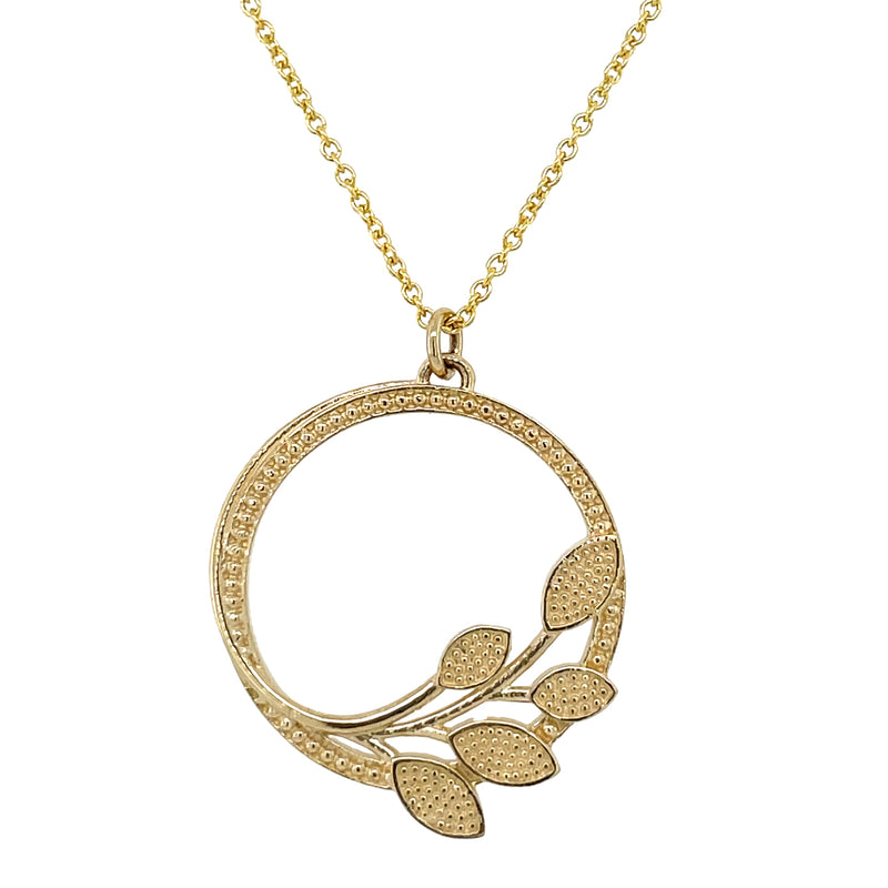 14K YELLOW GOLD MOTHER'S CIRCLE NECKLACE