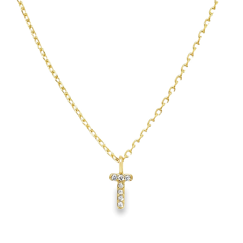 GOLD PLATED INITIAL NECKLACE  #805-00425