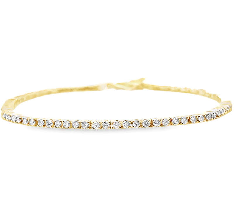 14K YELLOW GOLD DIAMOND BRACELET  #170-00158