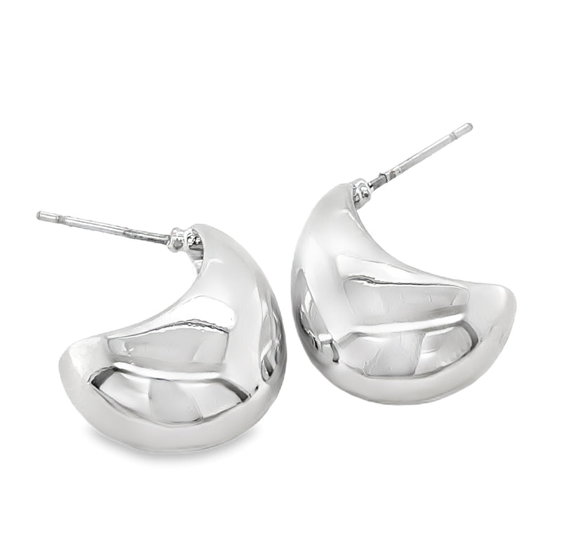 RHODIUM PLATED EARRINGS  #806-00381