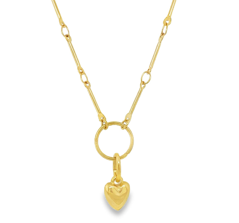 GOLD PLATED STAINLESS STEEL NECKLACE  #805-00896