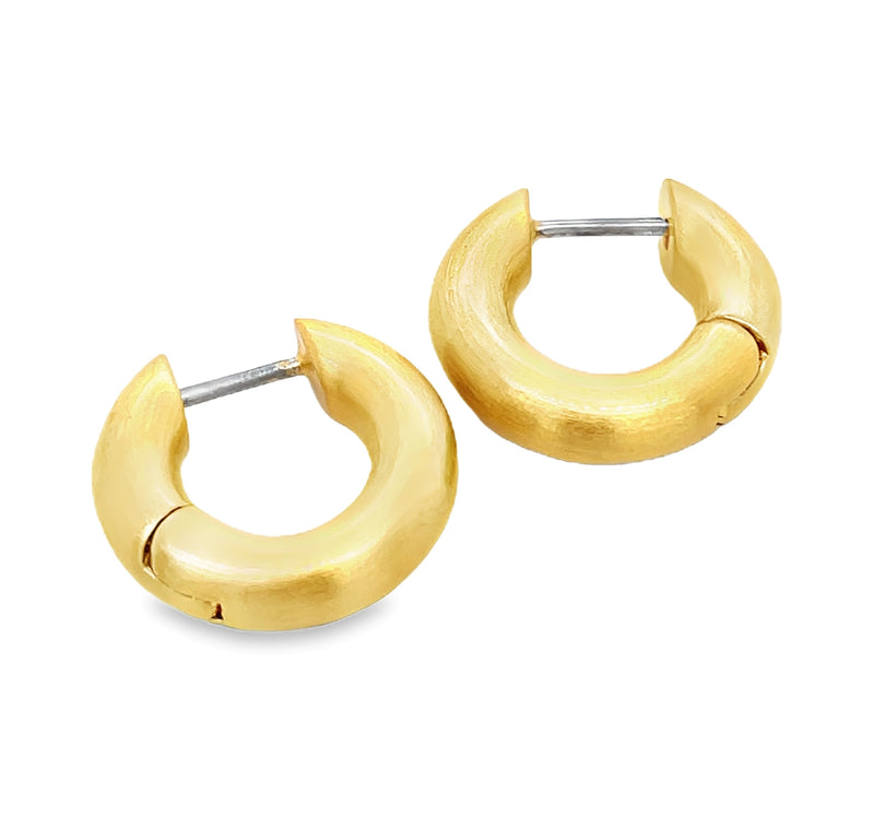 22K GOLD PLATE OVER BRASS EARRINGS  #806-00247