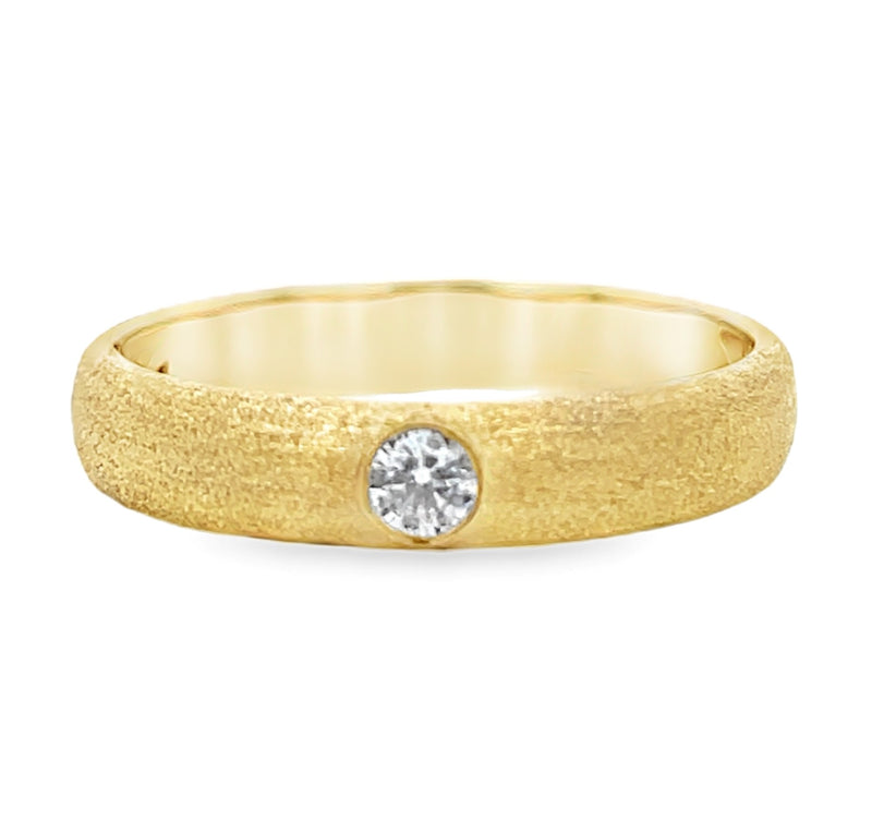 14K YELLOW GOLD DIAMOND RING  #110-00015