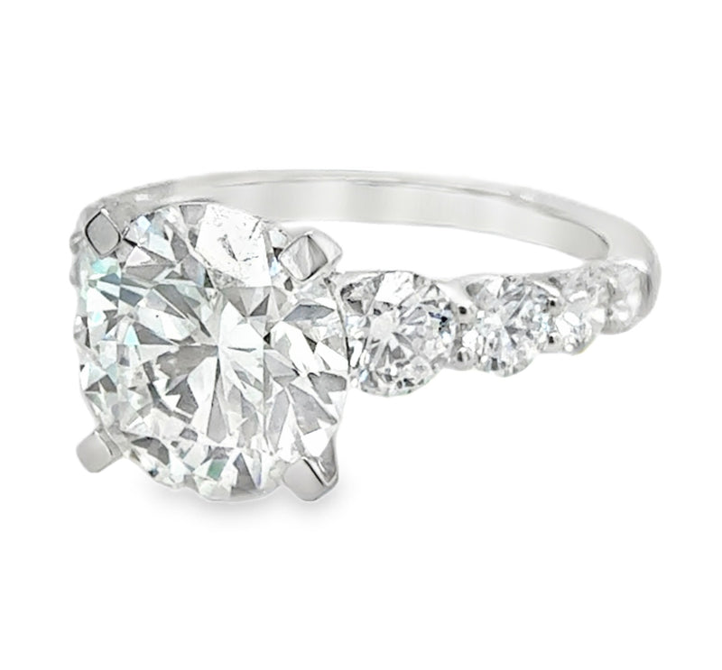 14K WHITE GOLD DIAMOND RING  #100-00120