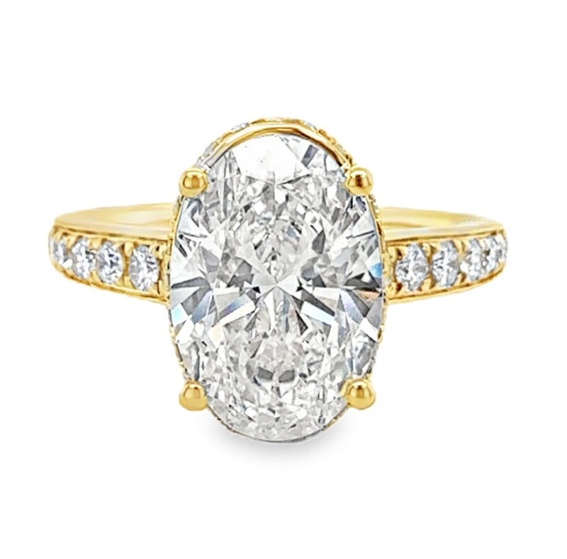 14K YELLOW GOLD DIAMOND RING  #100-00125