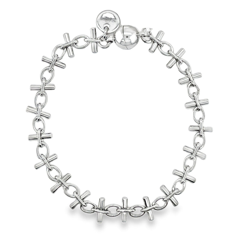 RHODIUM PLATED BRACELET  #807-00793