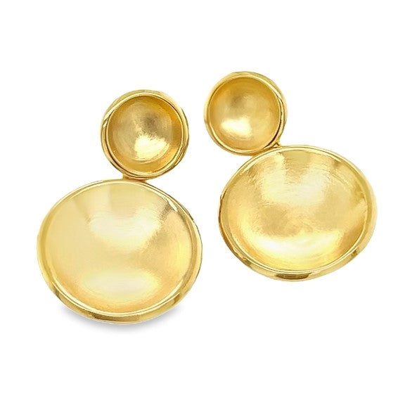 22K GOLD PLATE OVER BRASS EARRINGS  #806-00039