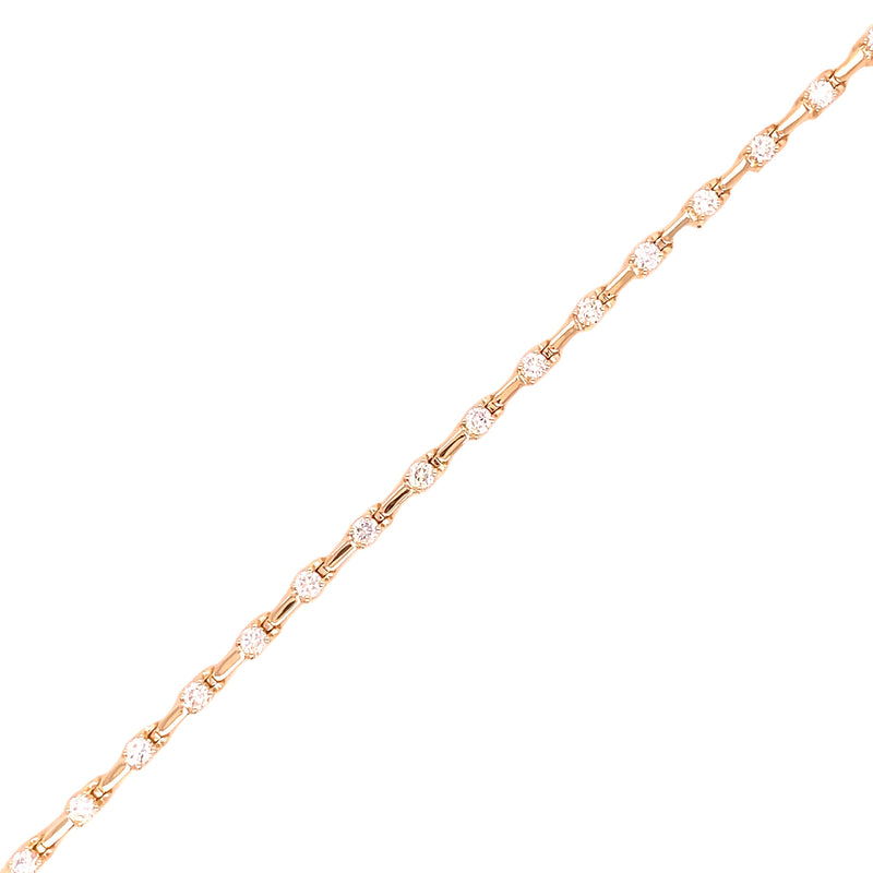 14K YELLOW GOLD DIAMOND BRACELET