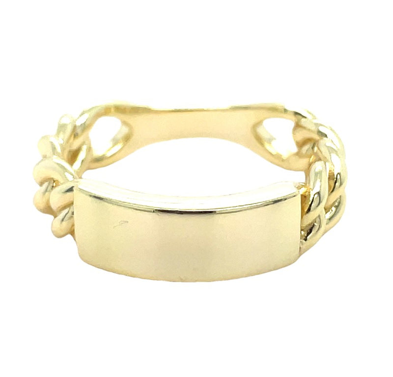 GOLD PLATED STERLING SILVER RING