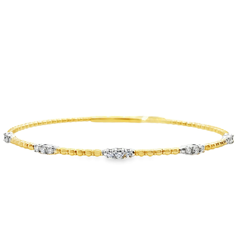 14K YELLOW GOLD DIAMOND BRACELET  #170-00184