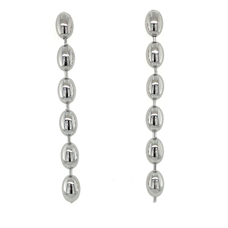 RHODIUM PLATED EARRINGS