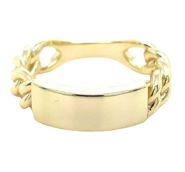 GOLD PLATED STERLING SILVER RING  #620-00078