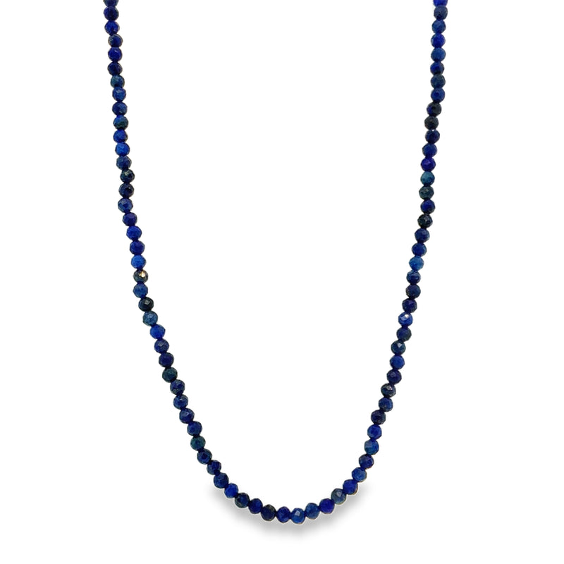 LAPIS BLUE BEADED NECKLACE  #805-00805