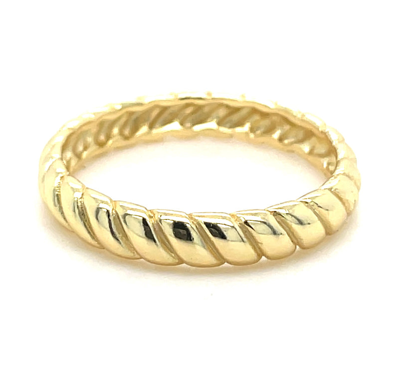 GOLD PLATED STERLING SILVER RING